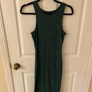 Cotton on green knit midi dress